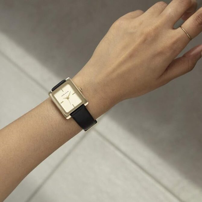 Anne Klein  Leather Strap Watch